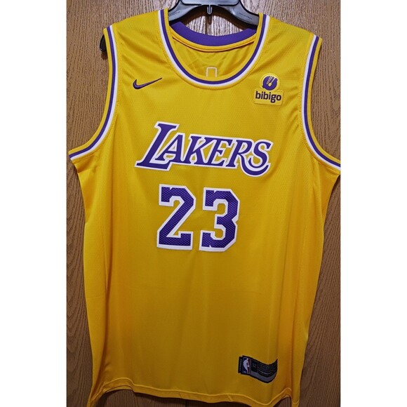 Nike Other - LeBron James (Nike)-(Lakers)-(Jersey)-(Yellow)-(New Cond.)-(Size-XL-52)-$100.00